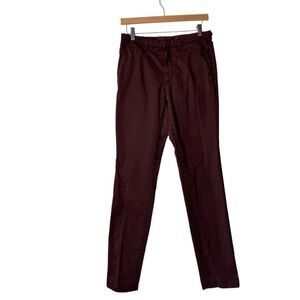 Kenzo Paris Women's Cotton Wine Chino‎ Pants Size France 38 US Small